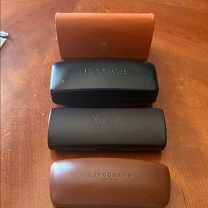 Various Designer Leather Eyewear Cases